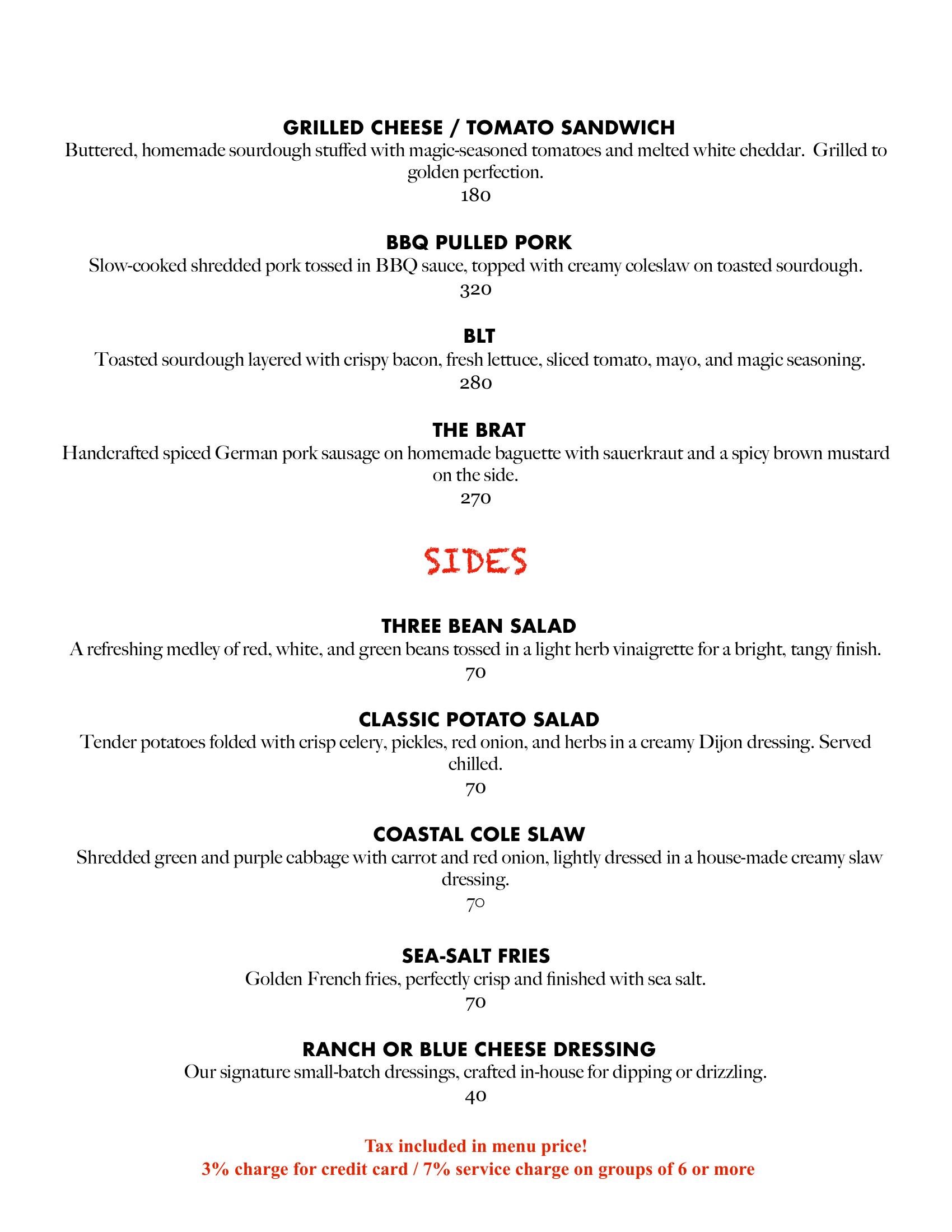 Jack's Sandwiches and Sides — BBQ pulled pork, BLT, fries, cole slaw